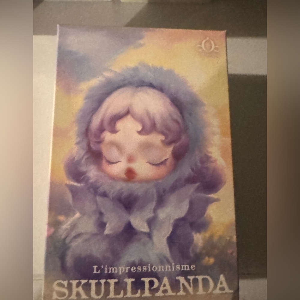 Skullpanda Impressionism Stuffed Animal - Purple